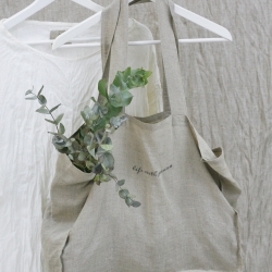 Torba lniana na zakupy No1 