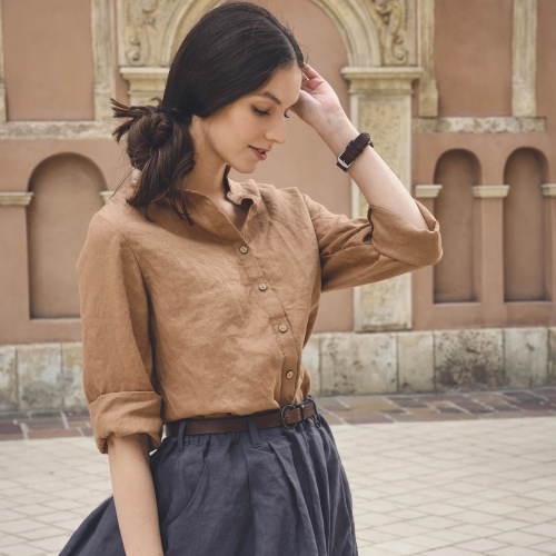 Tunika/koszula lniana kokos