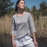 Lniane spodnie białe