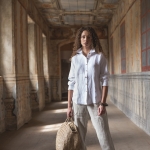 Lniana koszula w bieli