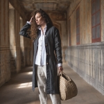 Płaszcz lniany letnia noc