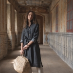 Płaszcz lniany letnia noc