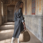 Płaszcz lniany letnia noc